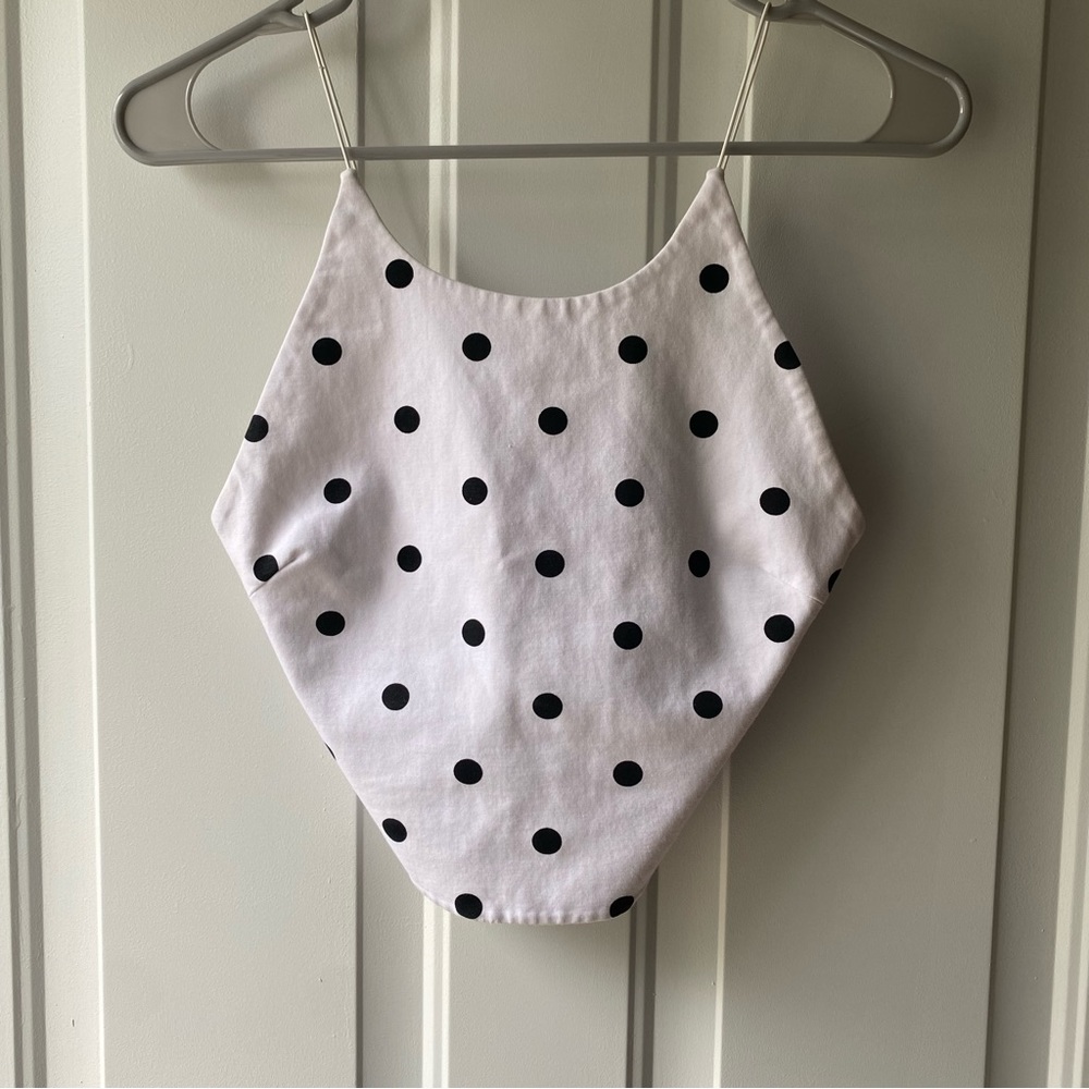 ZARA polkadot cropped tank top. Size medium